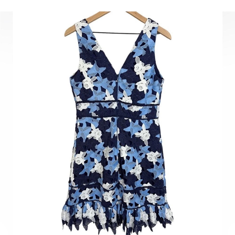 Vineyard Vines Rose Lace V-Neck Kentucky Derby Deep Bay Dress 💙